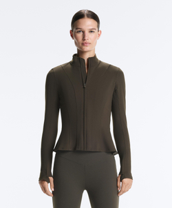 Oysho Куртка Evermove с баской, коричневый