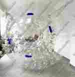 Гидро/аква зорб "Кристалл", ПВХ, диаметр 2,5 м, два входа