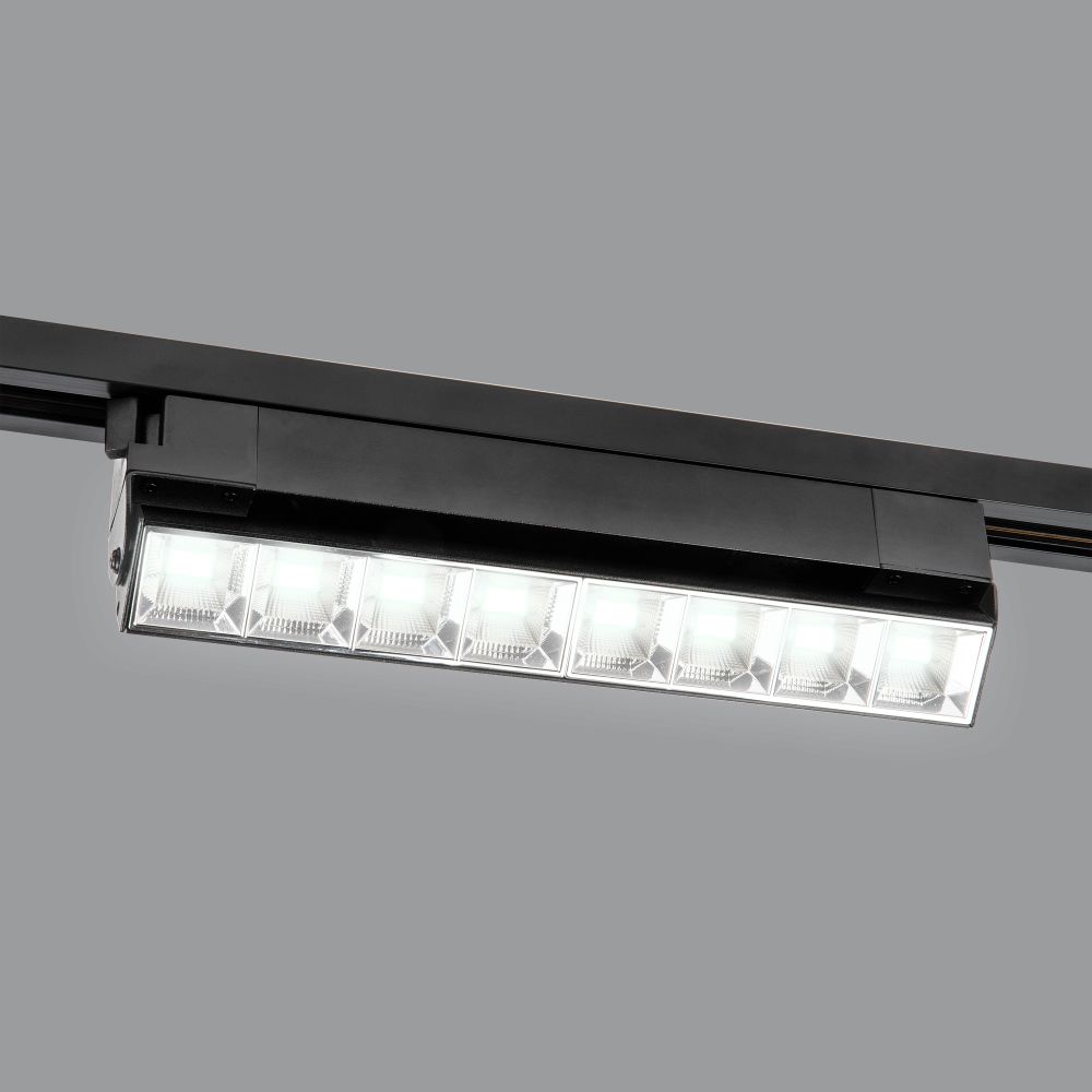 ULB-Q283 20W-4000K BLACK Светильник-прожектор светодиодный трековый. Линейный. 1600 Лм. Белый свет 4000К. Корпус черный. ТМ Volpe