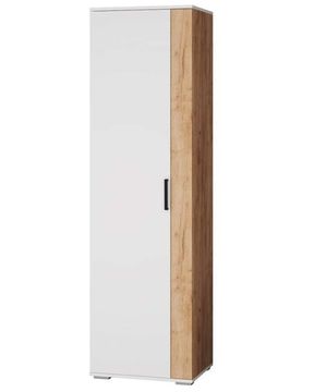 Шкаф ОСКАР-18 бельевой белый / дуб крафт золотой