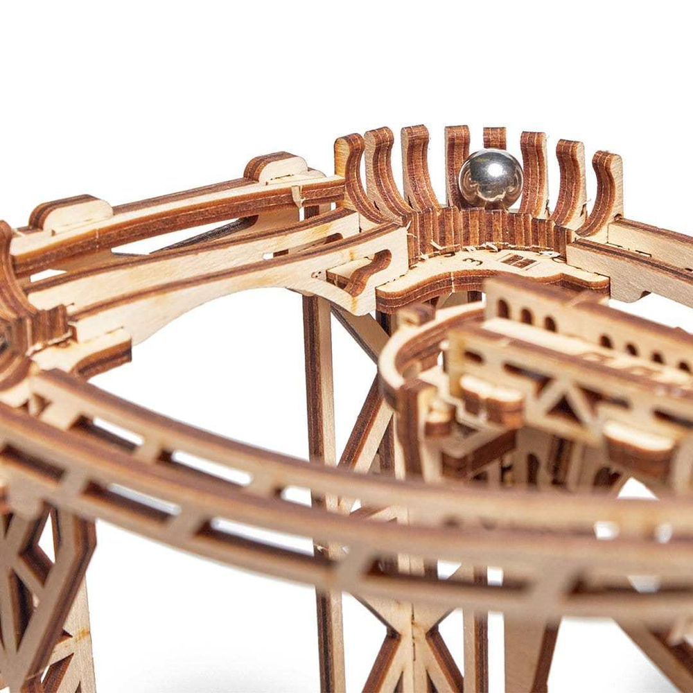 Бегущий в лабиринте "Галактика" Marble от Wood Trick - cборная модель, деревянный конструктор, 3D пазл