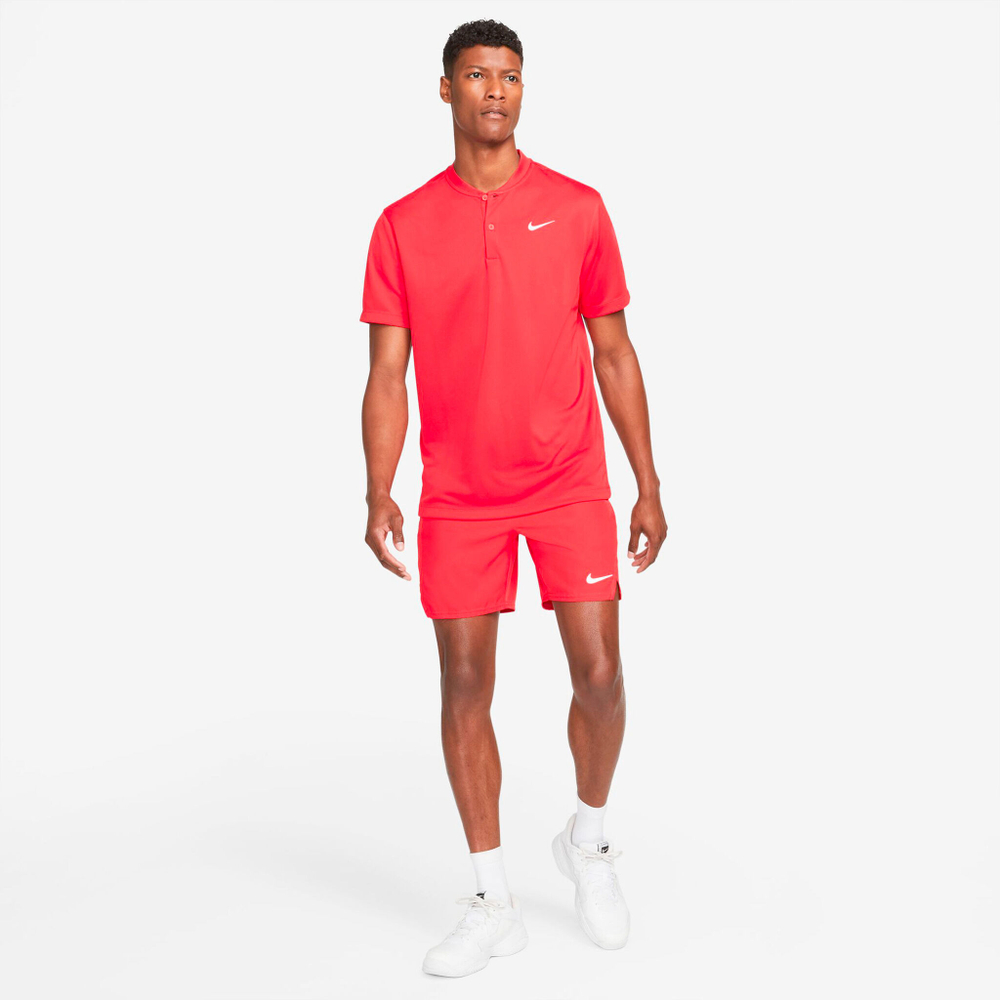 Мужское теннисное поло Nike Dri-Fit Blade Solid Polo Men - Red