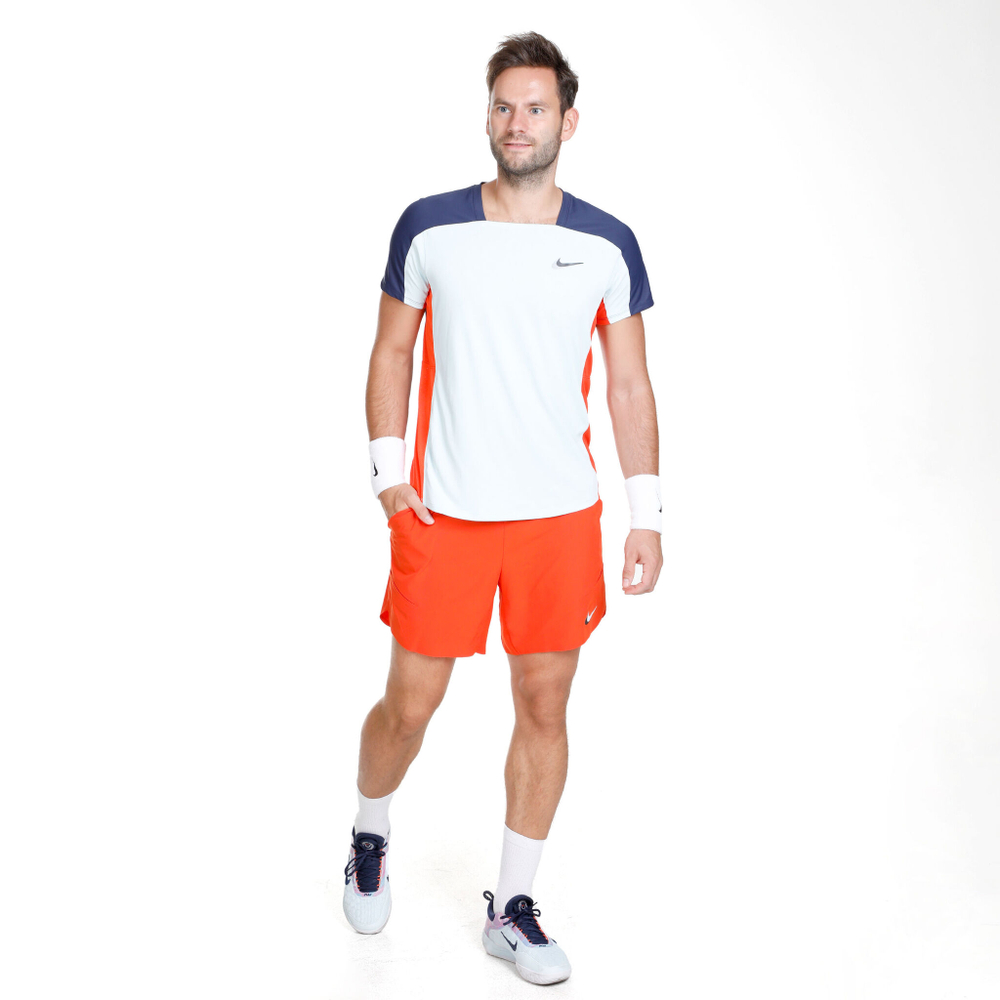 Мужские теннисные шорты Nike Dri-Fit Slam Shorts Men - Orange
