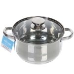 Набор посуды из нержавеющей стали EMMA 3 предмета (3 кастрюли 1,9л, 3,6л, 6,1л), DH12-3