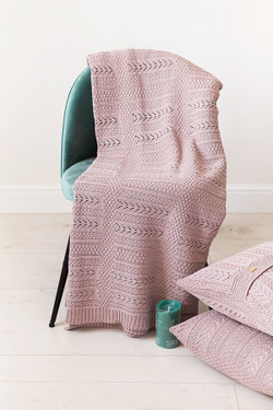 Плед 150х200 Luxberry Lux 11 пепельно-розовый Португалия