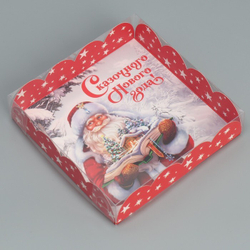 Коробка 13*13*3 см Сказочного Нового года