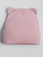 Шапка для девочки с ушками осенняя