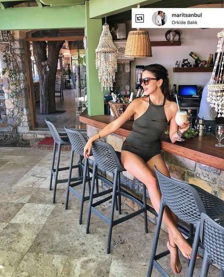 Барный стул Air серый