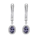 Серьги с Шпинелью и Бриллиантами, Эмаль, E0143-02/2