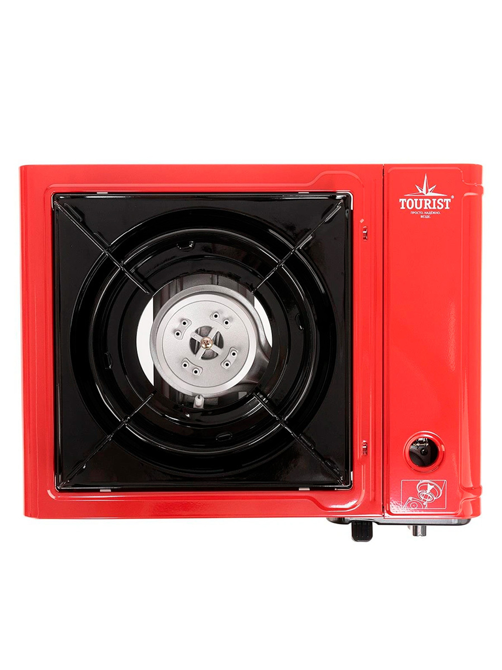 Плита газовая TOURIST портативная в кейсе CAMPING GURU PLUS с переходником (TS-233)