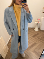 Пальто Джонни голубой