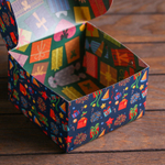 Упаковка для капкейков "Подарочки", 4 ячейки, 16*16*10 см