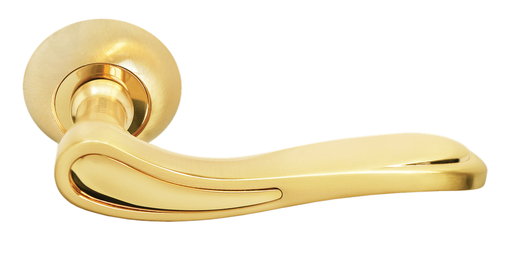 Дверные ручки Morelli "LONDON EYE " MH-26 SG/GP Цвет - Матовое золото/золото