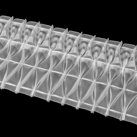 Шторная лента Oz-Is арт. 4141 МР, коэф сборки 1:2,5, цвет прозрачный (ширина 150 mm)