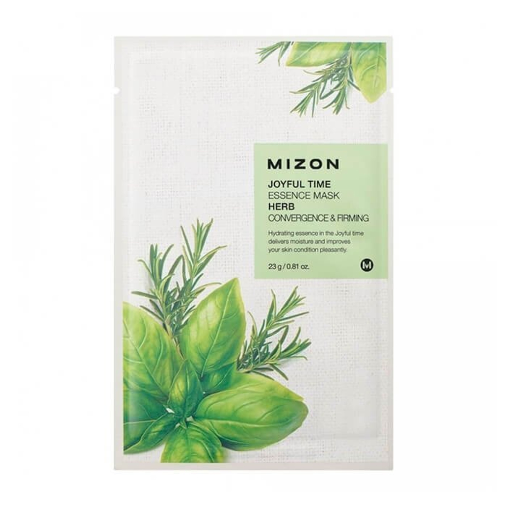Тканевая маска с экстрактом целебных трав MIZON Herb Essence Mask