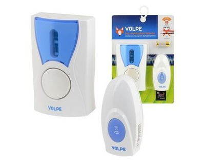 Звонок беспроводной VOLPE udb-q027 w-r1t1-16s-80m-wh 16 мелодий