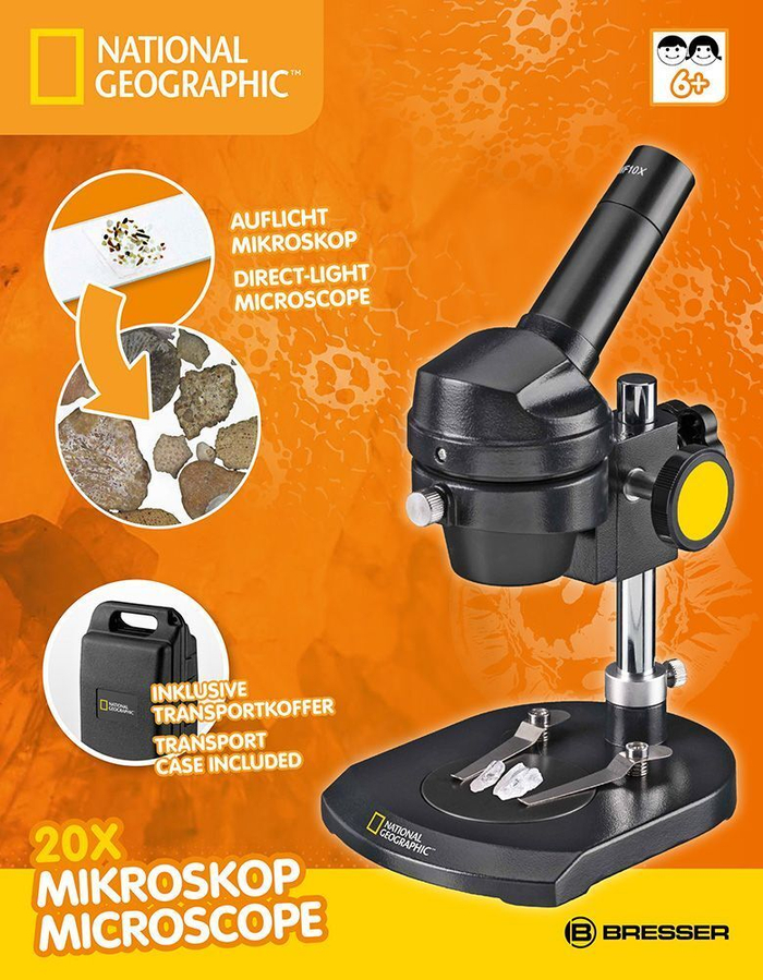 Микроскоп Bresser 20x, монокулярный