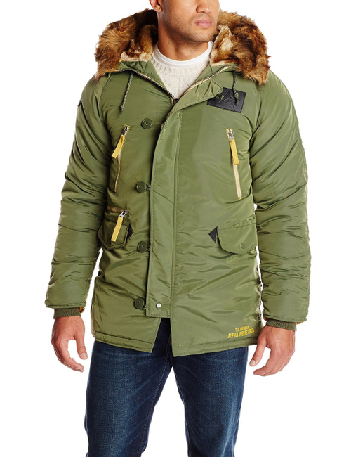 Куртка Аляска - N-3B Inclement Parka (оливковая - D.green)