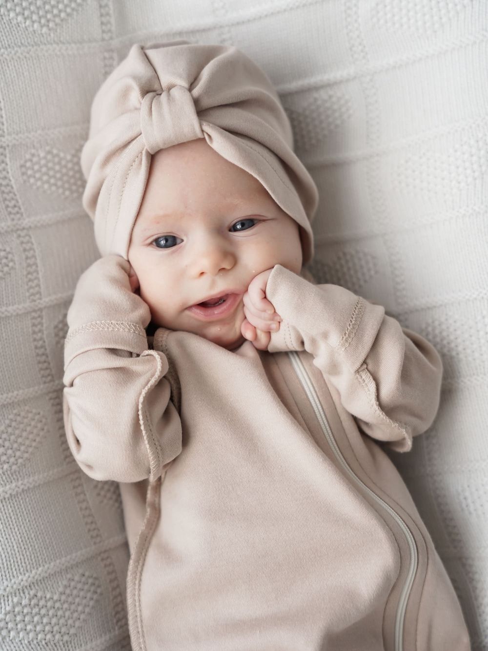 Шапка тюрбан "Крем-брюле" 0+