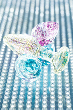 Золотистая акриловая анальная втулка - 8 см. (Цвет: золотистый)