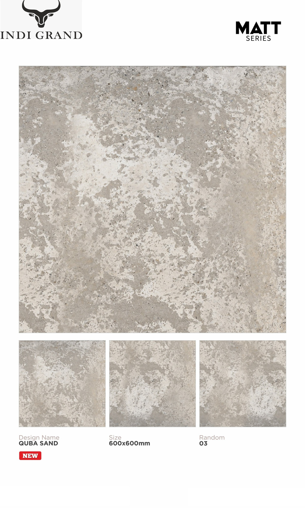 Керамогранит matt 60х60 Quba sand