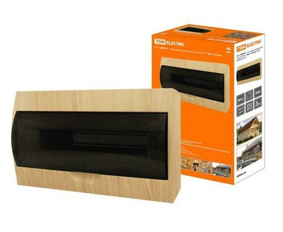 Бокс TDM ЩРН-П-18 модулей навесной пластик Эко сосна SQ0901-0017