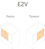 Душевая шторка на ванную Vegas Glass E2V Lux профиль хром матовый, стекло прозрачное