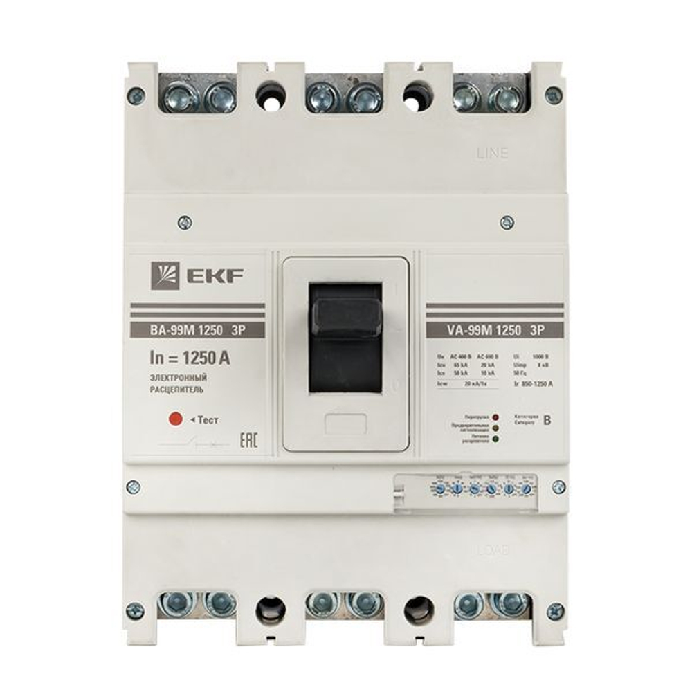 Автоматический выключатель в литом корпусе  EKF mccb99-1250-1250me