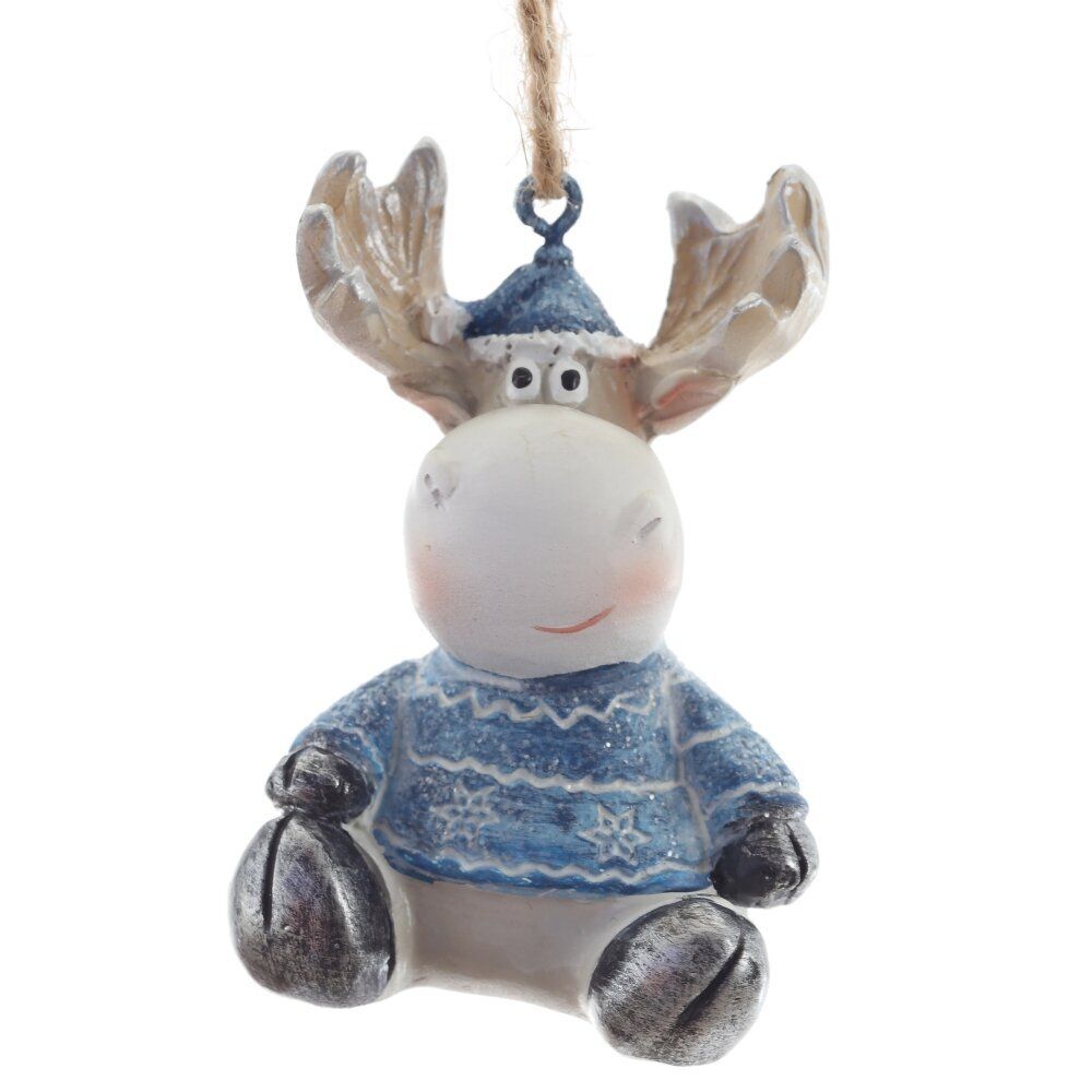 GAEM Фигурка декоративная подвесная "Олень", L4 W4 H5 см, 2в.