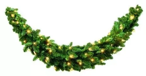 Хвойный сваг Нормандия 180*36 см., 96 ламп, Triumph Tree (73686)