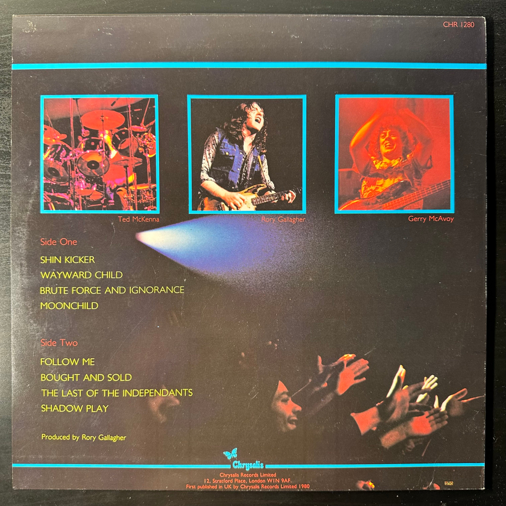 Rory Gallagher ‎– Stage Struck (Швеция 1980г.)