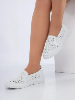 Мокасины летние с перфорацией