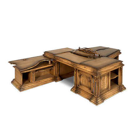 ВЕРСАЛЬ Стол рабочий с приставкой ГМ 5603-01 /дуб (P-43/ПАТ)