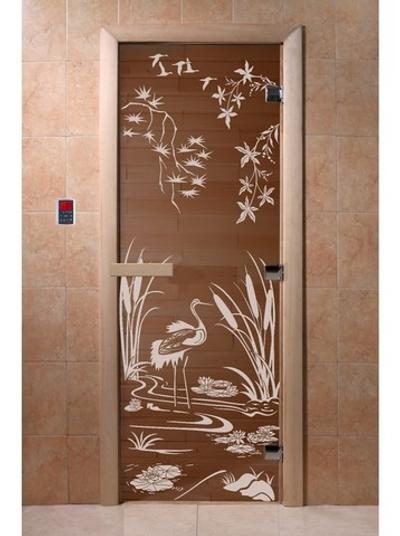 Дверь "Камышовый рай бронза"