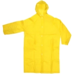 Дождевик-плащ 140 Мкрн 110см «Урал» с капюшоном и завязками, на кнопках, желтый ДоброСад