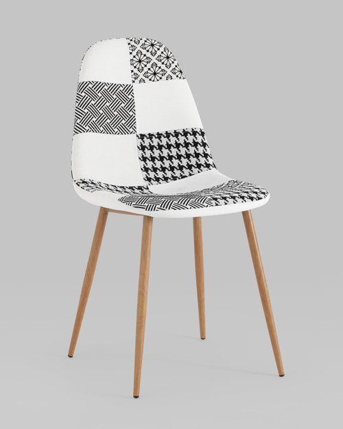 Стул Валенсия SN пэчворк черно-белый 4 шт