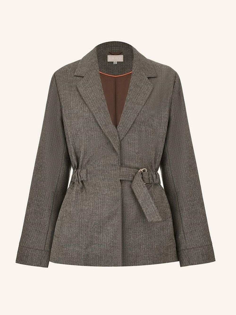 Жакет елочка бежевая (Размер 42,50)