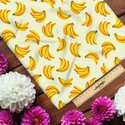 Ткань шифон связки бананов