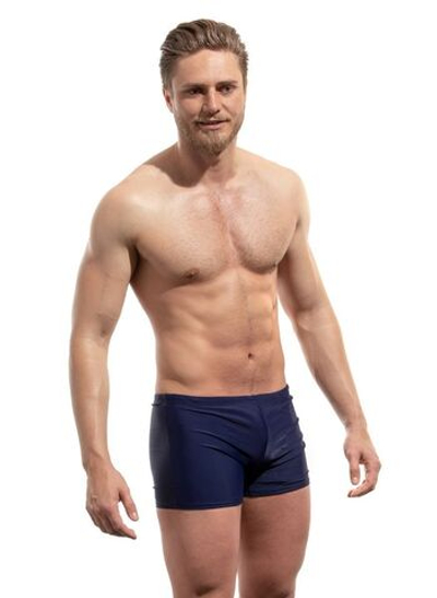 Мужские пляжные боксеры со средней линией талии (Размер: 5X) (Цвет: темно-синий)