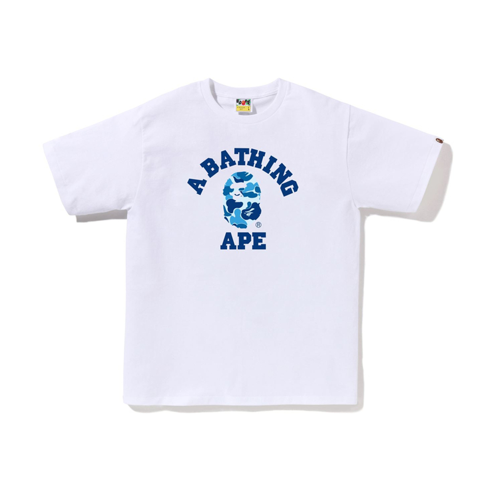 A Bathing Ape Bathing Ape Abc Camo College Футболка синий