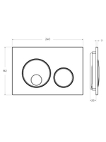 Механическая кнопка смыва Cezares RELAX-BTN-BORO