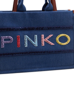Сумка-шопер SHOPPER DENIM RICAMO LOGO Pinko - голубой(101964 A17T)