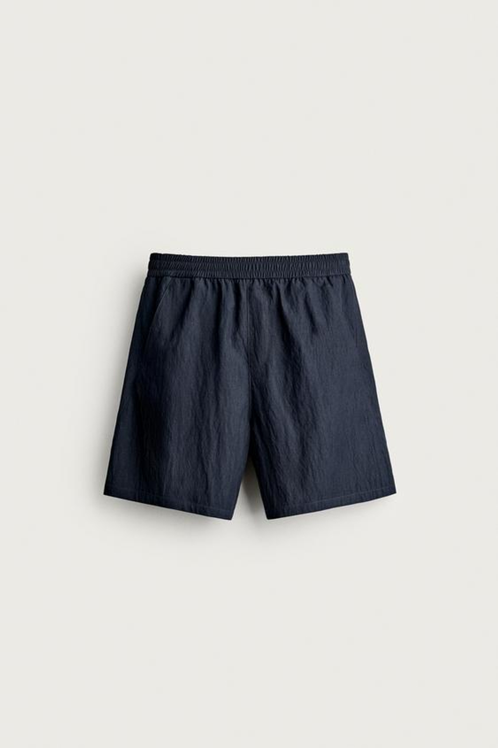 ZARA СТРУЯЩИЕСЯ ШОРТЫ RELAXED FIT, СИНИЙ