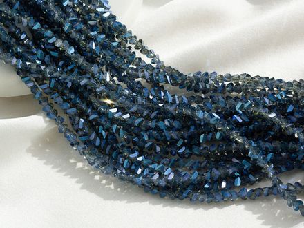 Нить бусин для украшений 4мм (ювелирное стекло)