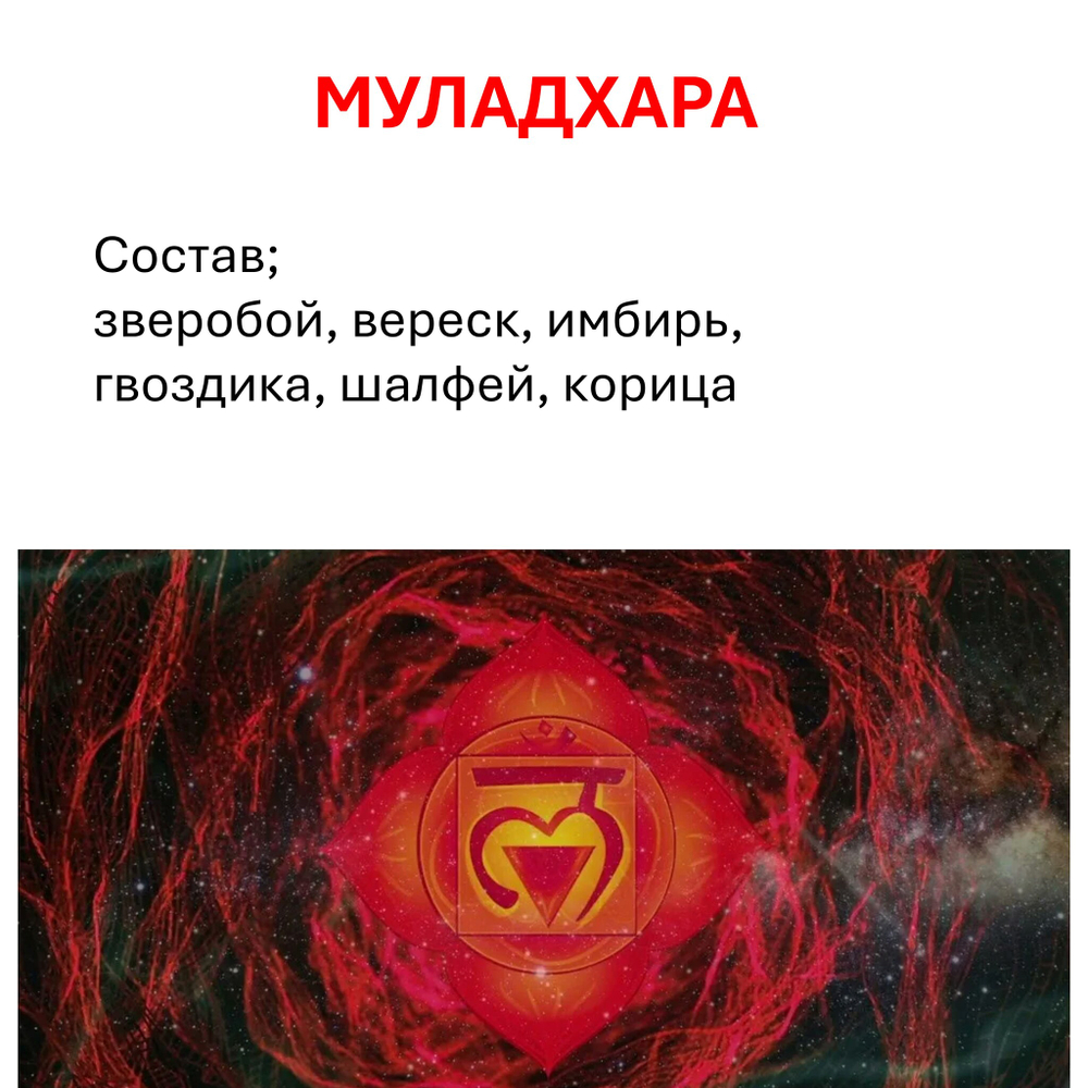 Чакровые свечи восковые , 18х2 см / 7 штук, с травами