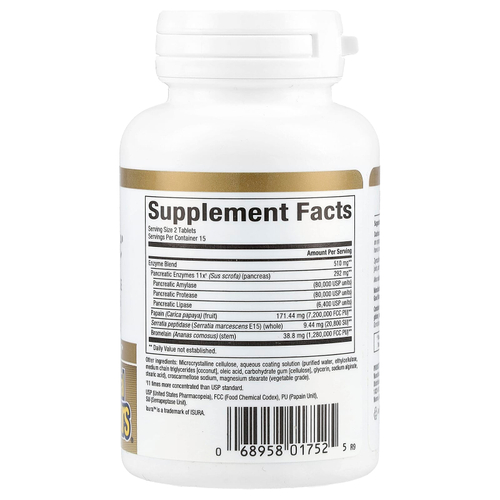 Natural Factors, Zymactive, 30 таблеток, покрытых кишечнорастворимой оболочкой