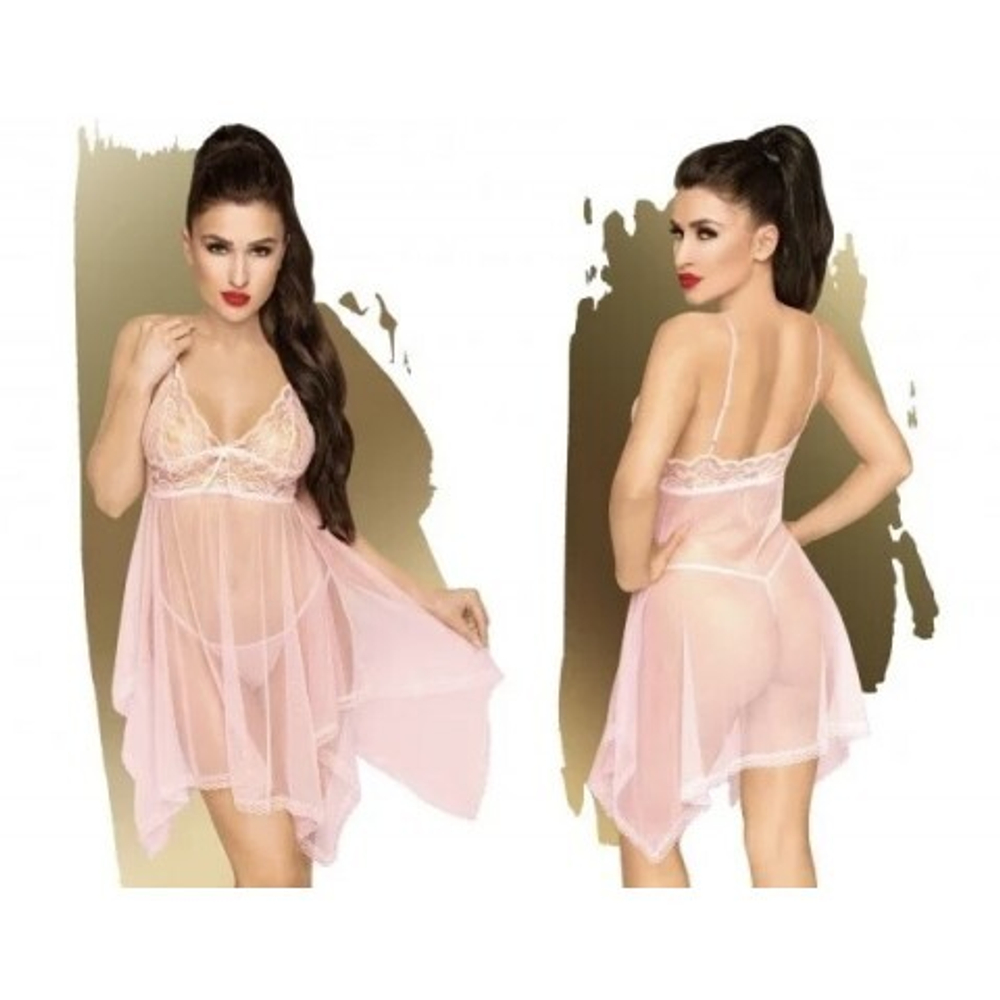 Пеньюар "Naughty doll" от Penthouse розовый (M/L)