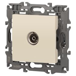 14-3101-02 ЭРА Розетка TV одиночная, IP20, Эра Elegance, сл.кость