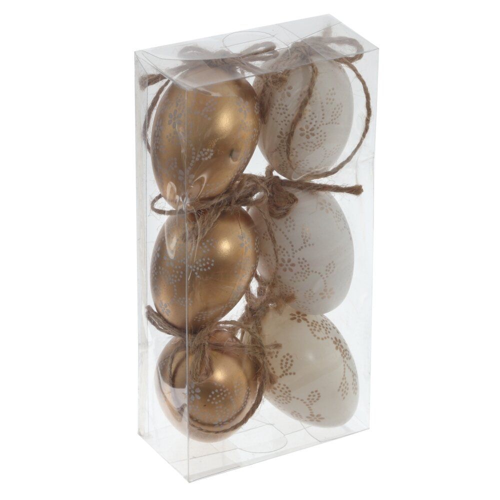 GAEM Набор из 6-ти изделий декоративных подвесных "Яйцо" (4*6,5), L17 W8,5 H4 см