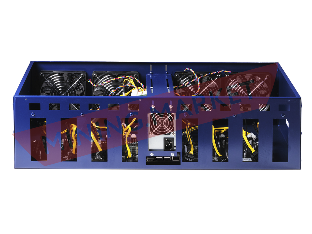 Безрайзерная тушка для майнинга "OCEAN-BitMain", тихая  (любые на выбор кулера)